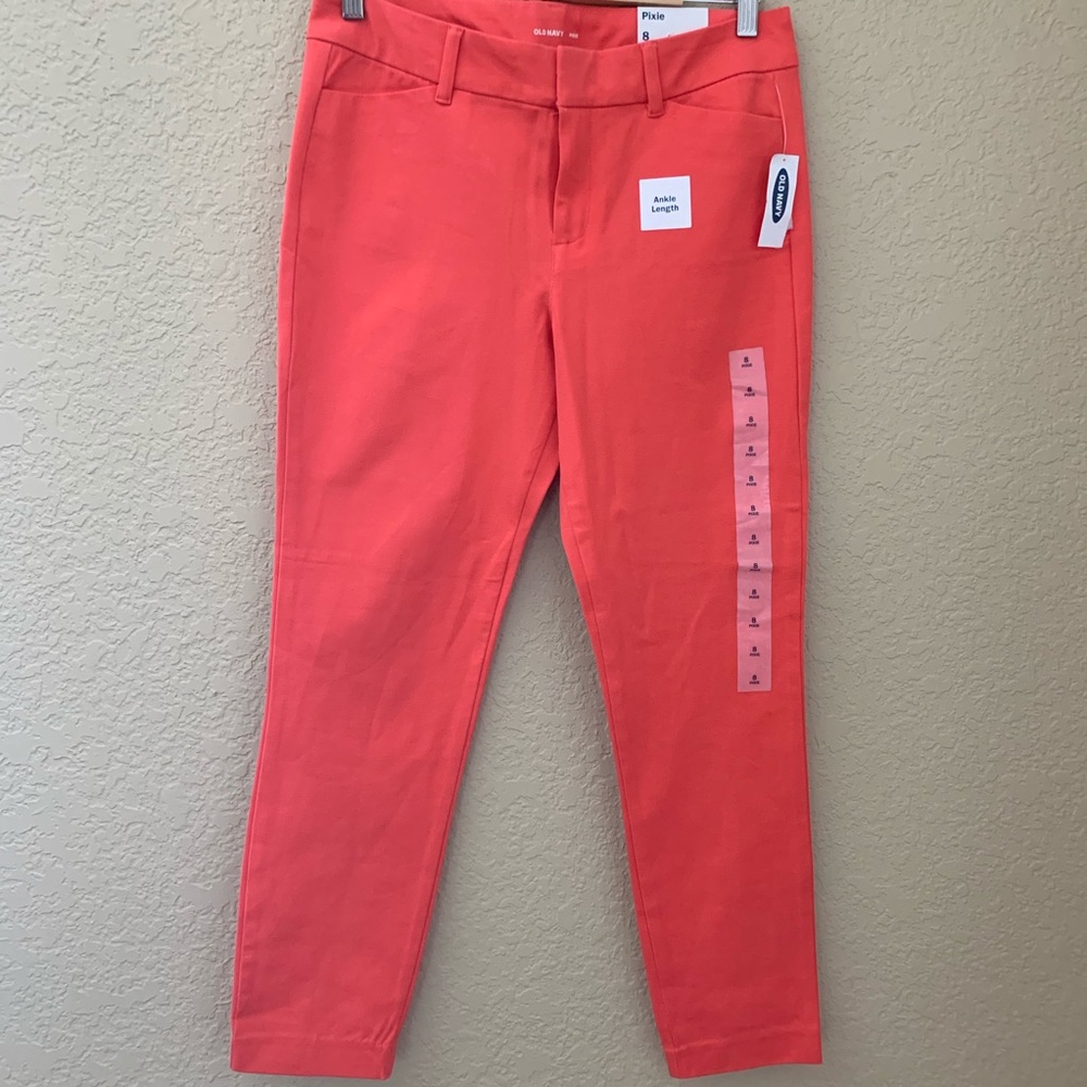 New Old Navy Coral Pixie Pants